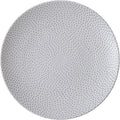 D&ampV 6 Piece Cobble TechnoCeram Dinnerware Plate Set 8.25 Matte Grey