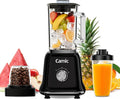 Glass Blenders for Kitchen with 750W 54Oz. Countertop Blender Glass Jar Food Processor Combo BPA-Free Blender for Smoothies Ice CrushNuts Frozen Drinks and Fruits (Black)