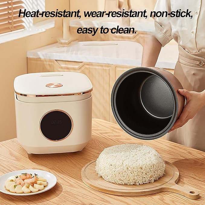 Rice Cooker - Multifunctional Non-Stick Rice Cooker 5 Litre Capacity Intelligent Reservation Non-Stick Coating Inner Pot Easy to Clean Can Cook Oatmeal White Rice