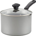 Farberware Cookstart DiamondMax Nonstick Straining Saucepan Dishwasher Safe 3 Quart Silver
