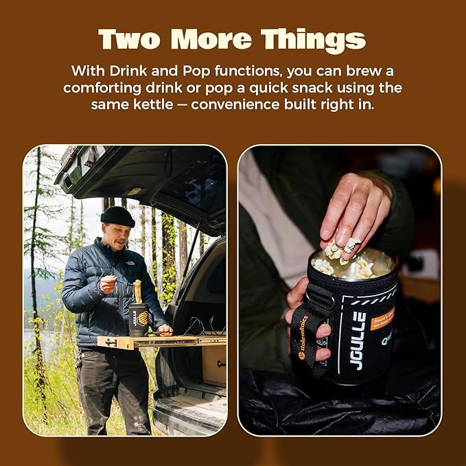 Percolator Coffee Pot ElectricBoil Water &amp Brew Tea 2-in-13 Cup Coffee MakerPortable Tea Kit for CampingTravel