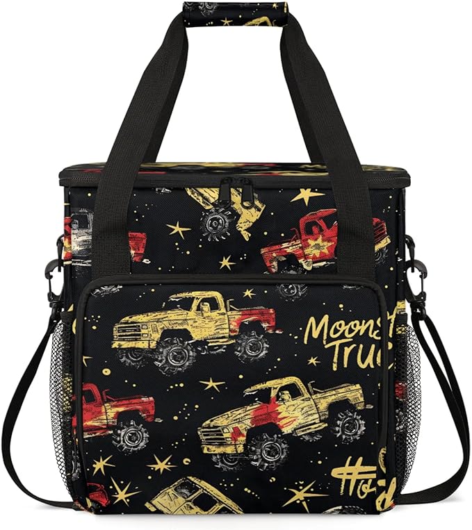 Star Trucks Coffee Maker Travel Bag for Keurig K-Mini/K-Mini Plus Insulated Waterproof Tote with Pockets for K-Cup Portable Single-Serve Brewer Case