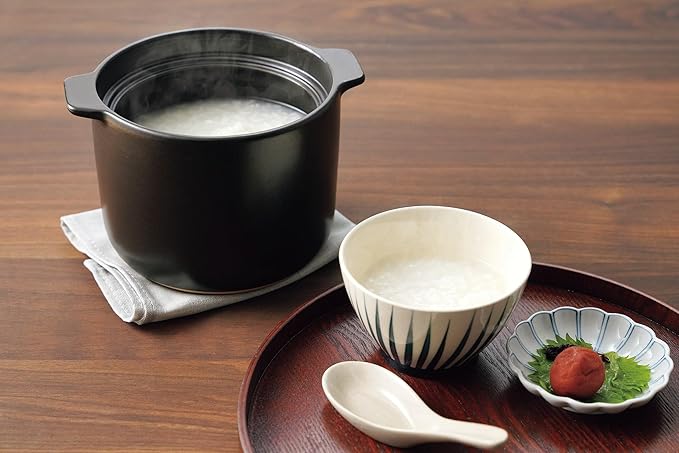 Kakuse Delicius DEL-22 Rice Pot 2 Cookers For 1-2 People Includes Inner Lid Microwave Safe Direct Fire Compatible