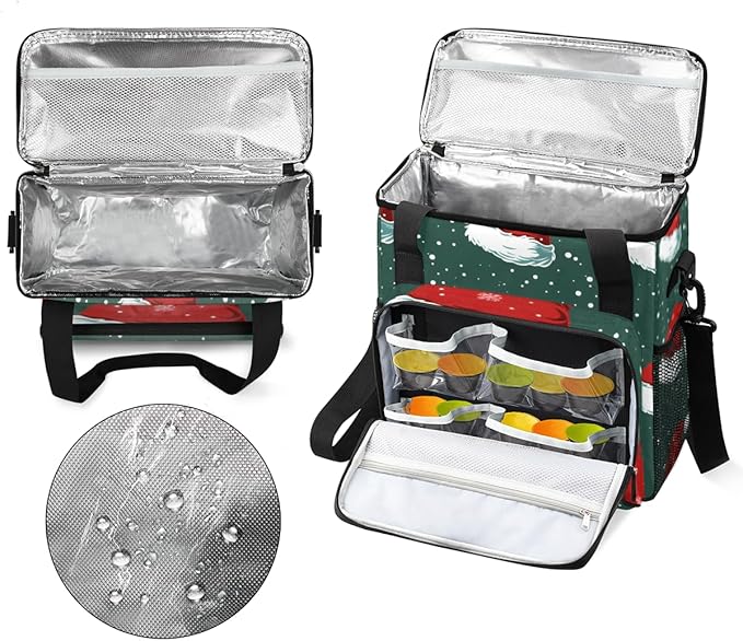 Christmas Hat Coffee Maker Carrying Bag Mystical Hat Travel Storage Bag Compatible with K-Mini or K-Mini Plus Single Serve Coffee Brewer Carrying Case with Multiple Pockets &amp Shoulder Strap