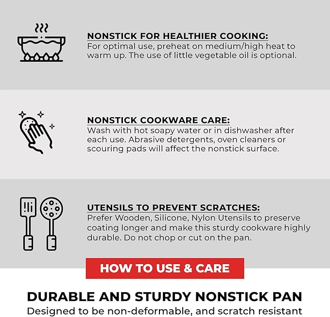BRA COOKWARE Premiere &amp Infinity 6-Piece Nonstick Cookware Set | Cast Aluminum Pots &amp Pans Set w/ 1 Dual Skillet 1 Pot 1 Saucepan 2 Lids | 3-Layer NonStick | All Stovetops | PFOA Free