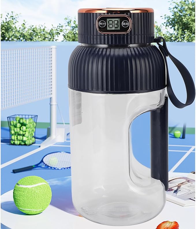 Portable Juicer Cup 150W 1200ml Mini Travel Blender with Detachable Design and Overload Prevention for Gym Home Office Sports Use (Blue)