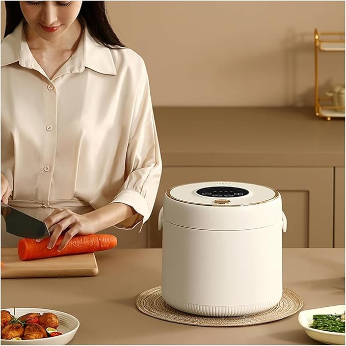 Electric Pressure Cooker Commercial Rice Cooker Portable 2L Small Rice Cooker With Steamer Automatic Keep Warm Grain Vegetable Rice Maker