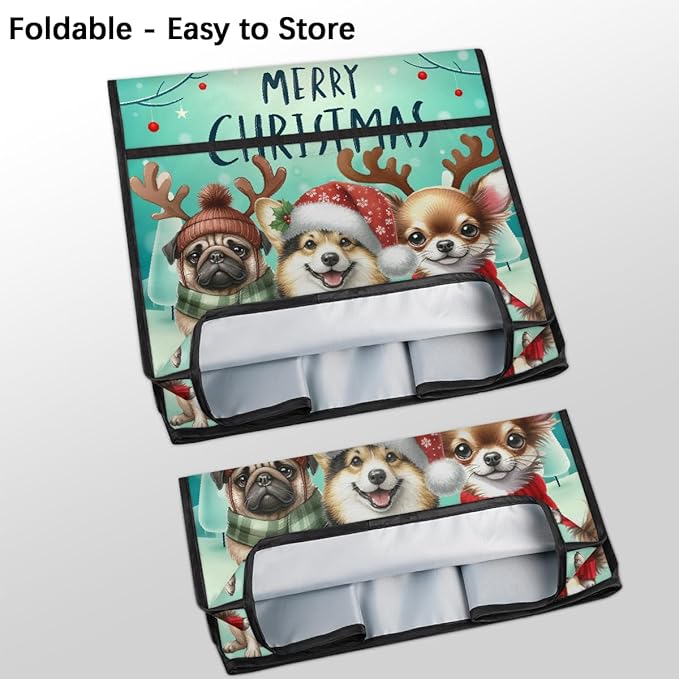 cfpolar Kitchen Aid Mixer Cover Compatible with 6-8 Quarts Christmas Hat Animal Dog Elk Stand Mixer Cover Kitchen Aid Mixers Accessories Appliance Organizer Bag Dust Covers with Zipper Pocket