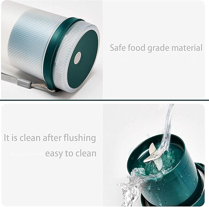 Portable Blender Personal Size Blender for Smoothies Juice and Shakes Food Grade Travel Blender Juicer Cup 11/20oz with USB Rechargeable for Home Sport Office Outdoors