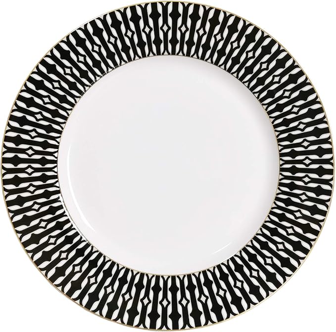 Lorren Home Trends Fiesta-57 Dinnerware Set for Entertaining One Size Black