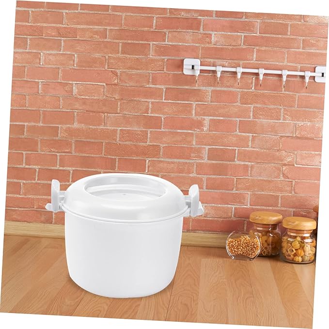 2pcs Microwave Rice Cooker Compact Food-grade Steamer for Rice Pasta and Vegetables for Home Office and Dorm Small