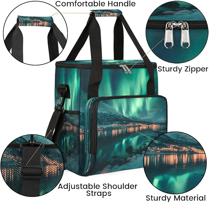 Beautiful Sea Landscape Coffee Maker Travel Bag for K-Mini or K-Mini Plus Single Serve Coffee Brewer Portable Storage Tote Case for Tarvel