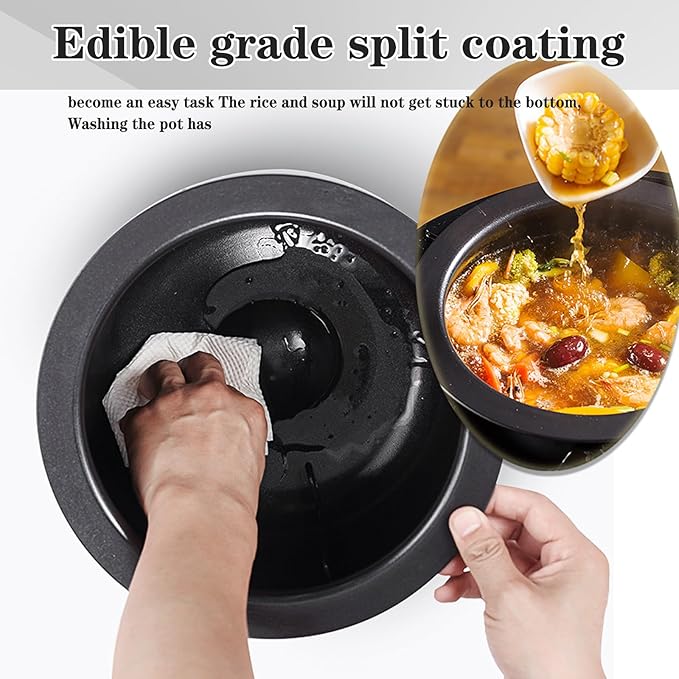 2000W Commercial Food Processor &amp Automatic Cooker 6L Stainless Steel Pot with 360° Rotation and 3D Heating 3 Speed Modes for Stir Frying Soup Rice Home and Restaurant Kitchen Appliance