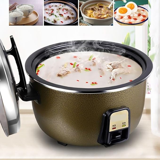Commercial Rice Cooker（8-45L） Large Capacity Hotel Restaurants Old-fashioned Large Rice Cooker for 8-60 PeopleUS/EU Used(18L-2500W)