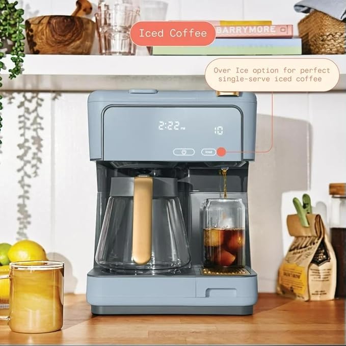 Programmable 12-Cup &amp Single-Serve Multi-Brew Coffee Maker Digital Controls Large Capacity Easy to Use