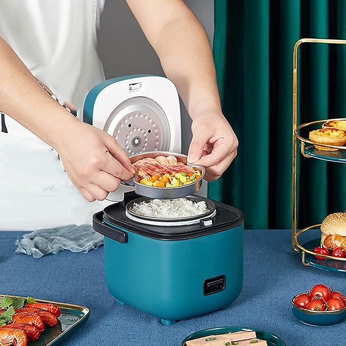 Rice Cooker Household 2 to 3 People Small Mini Rice Cooker Multifunctional Authentic Old-Fashioned Cooking Dormitory 2.5L(A) (B)