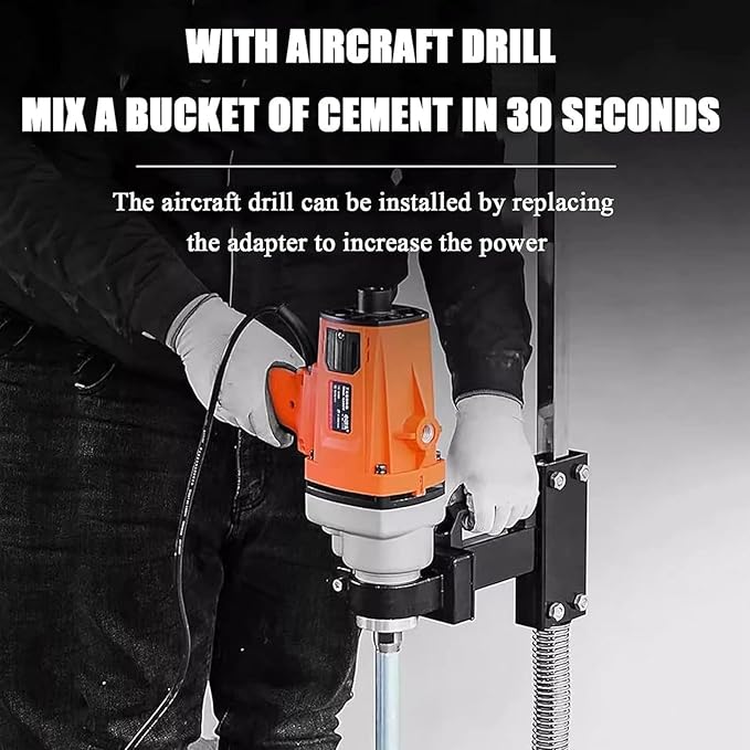 Automatic Paint Mixer Machine 2800W Electric Tank Mixer Machine Power Air Agitator 0-1400r/min Speed with Auxiliary Stand &amp Aircraft Drill for Ink Dissolver Agitator(