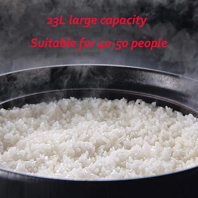 Household Rice Cooker Commercial Electric Heat Preservation Bucket Large Capacity 23L Non-Stick Pan Automatic Cooking