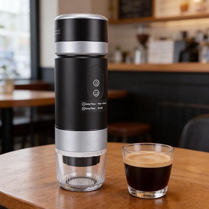 AYNEFY Portable Maker Rechargeable USB C Mini Coffee Maker 20 Bar Electric Machine for CampingTravel Office RV Hiking