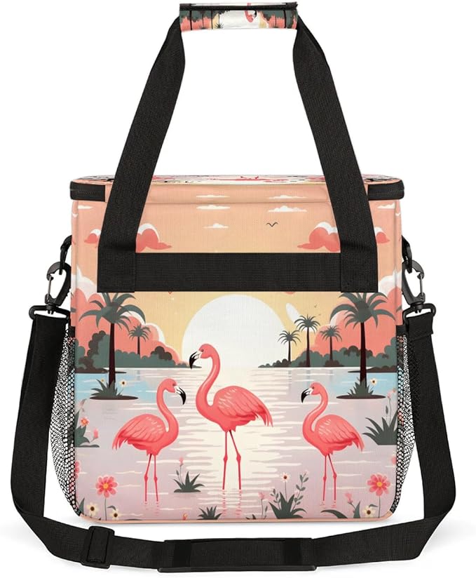 Flamingo Coffee Maker Carrying Bag for Keurig K-Mini or K-Mini Plus Storage Portable Coffee Maker Travel Bag