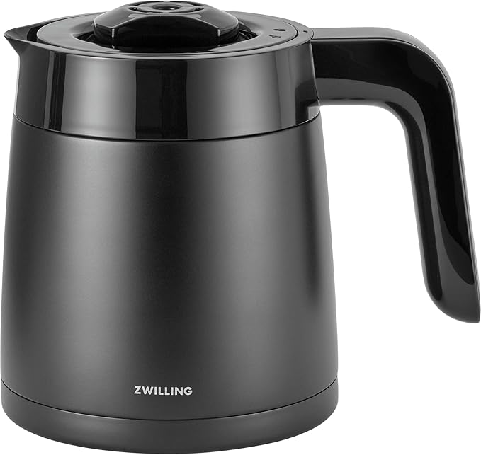 ZWILLING Enfinigy Drip Coffee Maker with Thermo Carafe 10 Cup Awarded the SCA Golden Cup Standard Black