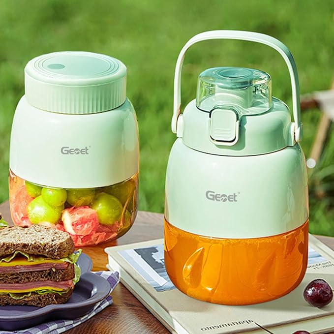 Small Portable Juicer Blenders with 20 USB Rechargeable Travel Fruit Maker for Home Office Kitchen Use