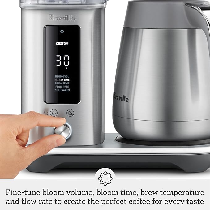 Breville Luxe Drip Coffee Machine BDC465BTR Black Truffle Thermal Carafe