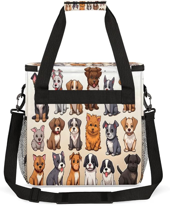 Cartoon Dog Cute Coffee Maker Carrying Bag for Keurig K-Mini or K-Mini Plus Storage Portable Coffee Maker Travel Bag