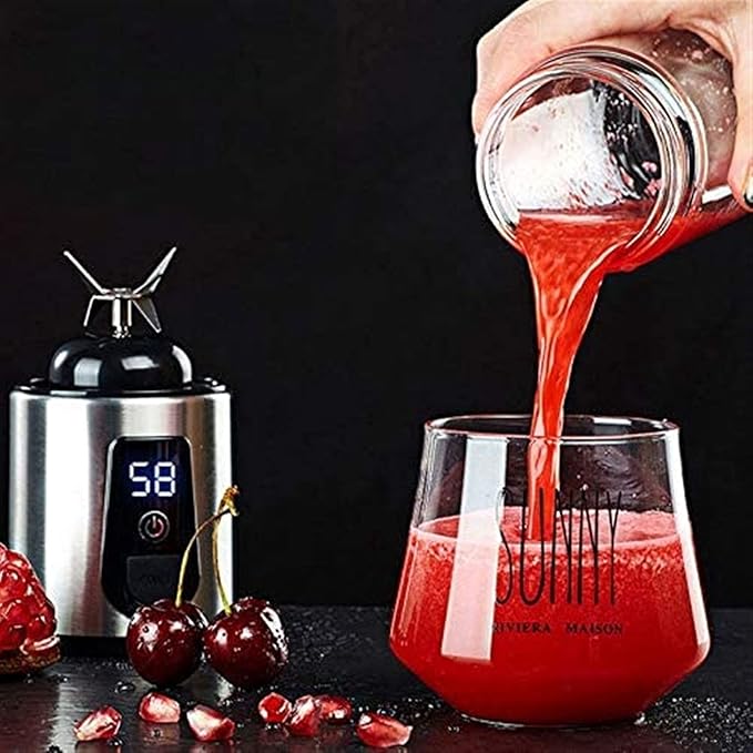 Portable Blender Personal Blender Mini Juicer Cup USB Rechargeable and Personal Size Blender Smoothies akes400mlFruit Juice Mixer