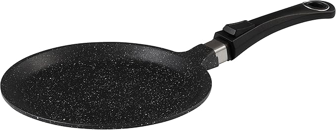 Pradel Excellence - 52406M - Pancake Pan Ø24 cm - First Generation Range - Cast Aluminium - Non-Stick Stone Coating - Removable Handle - All Induction Hobs