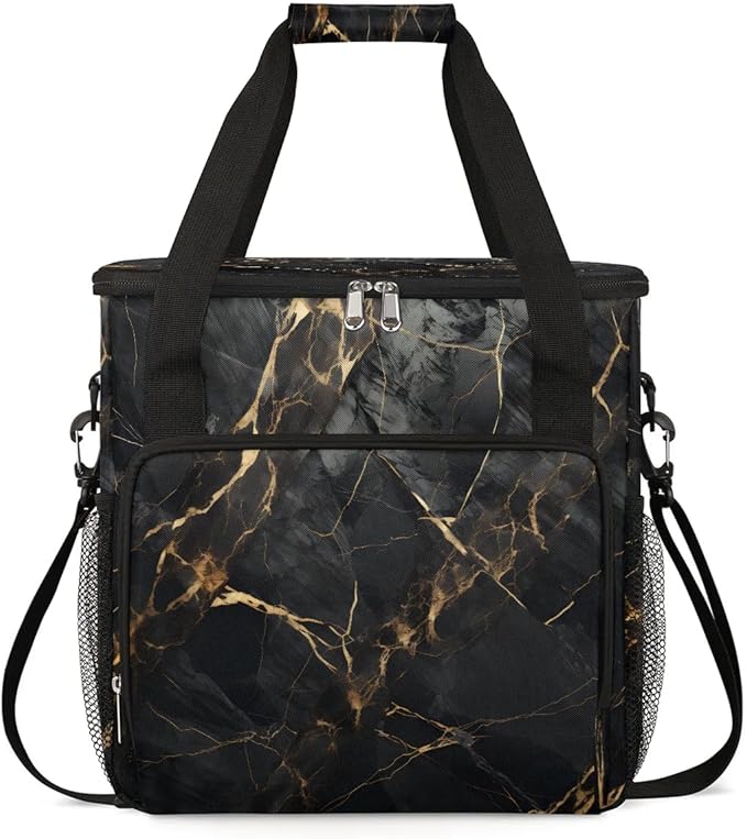 Marble Classic Patterns Coffee Maker Carrying Bag for Keurig K-Mini or K-Mini Plus Storage Portable Coffee Maker Travel Bag