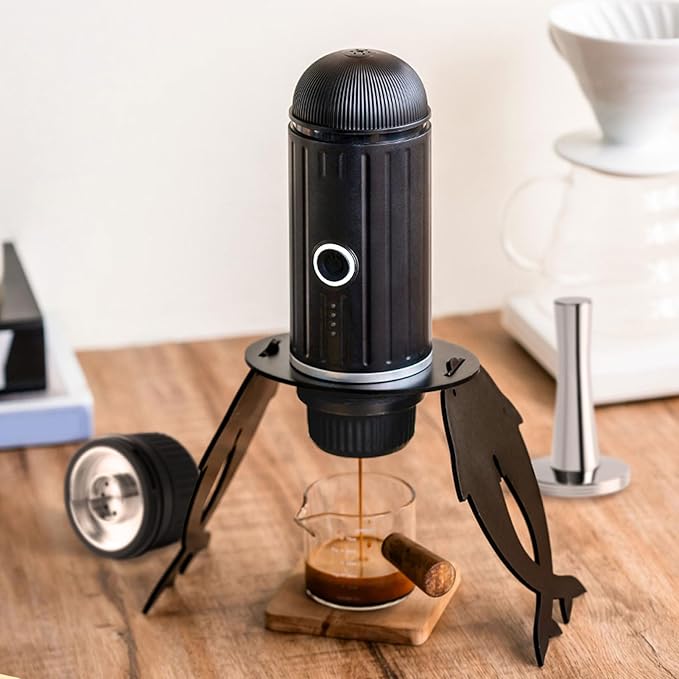 HEEPDD Portable Coffee Maker Hot Cold Extraction Coffee Powder Capsule Dual Use Coffee Brewing Making Machine Compact Size Coffee Maker for Home Travel RV