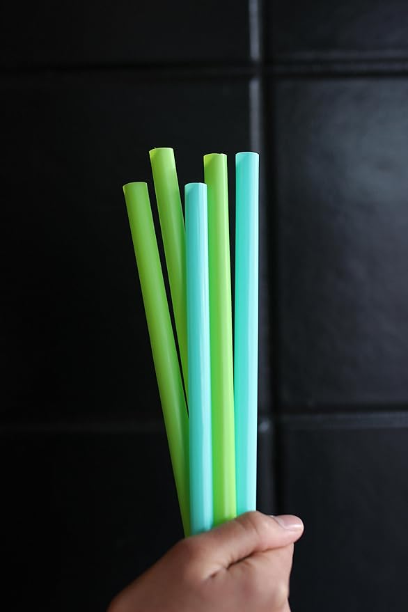 Karat [1600 ct] 9 Boba Straws (10mm Diameter) Individually Wrapped Assorted Solid Colors (C9060s)