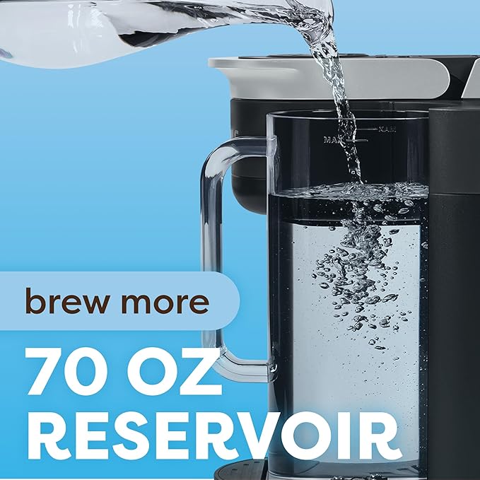 Keurig K-Brew+Chill Iced or Hot Single-Serve K-Cup Coffee Maker with MultiStream and QuickChill Technology 70oz. Removable Reservoir