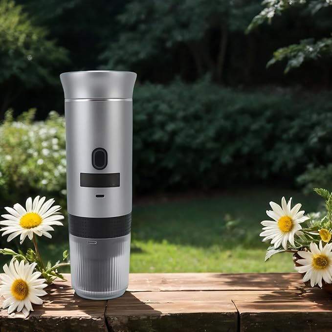 Portable Electric Coffee Maker 72W Automatic Heating Travel Coffee Machine 120ml Capacity Electric Coffee Machine for Camping Hiking Office Home
