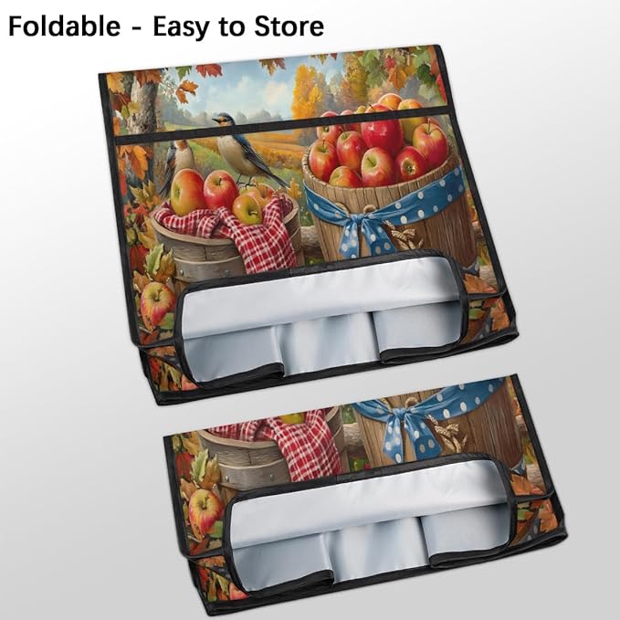 cfpolar Kitchen Aid Mixer Cover Compatible with 6-8 Quarts Autumn Apple Maple Leaves Bird Stand Mixer Cover Kitchen Aid Mixers Accessories Appliance Organizer Bag Dust Covers with Zipper Pocket