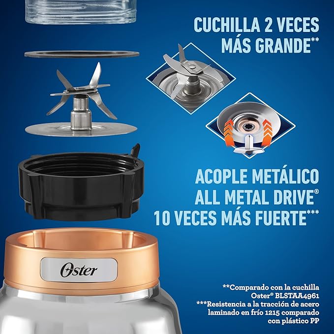 Oster Knob Button Blender with Glass Jar BLSTPBRG