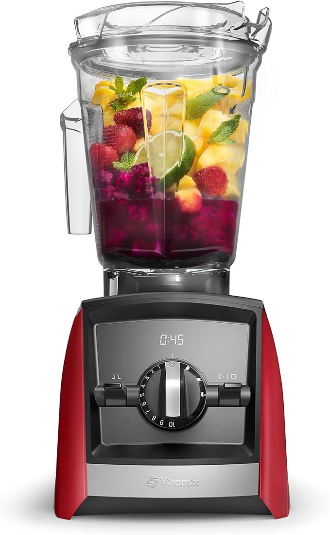 Vitamix A2500 Ascent Series Smart Blender Professional-Grade 64 oz. Low-Profile Container Red (Renewed Premium)