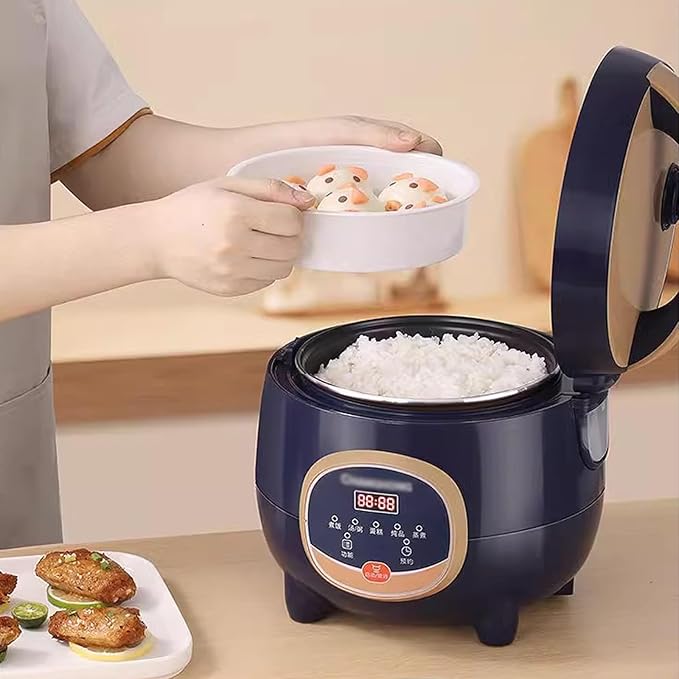 GRFIT Mini Rice Cooker Small 1-2 People Dormitory Home Rice Cooker Multi-Function Reservation Rice Cooker (Color : Intelligent Size : 4L)