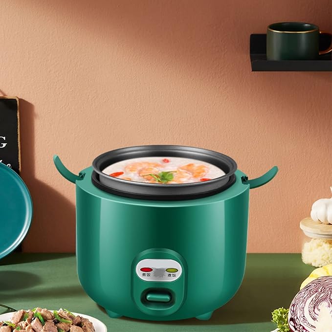 Mini Rice Cooker - Household Multifunctional Rice Cooker Rice Cooker With Heat Preservation Function Portable Travel Rice Cooker Nonstick Coating Fast Cooking 2-3 People (Size : 1.8L)