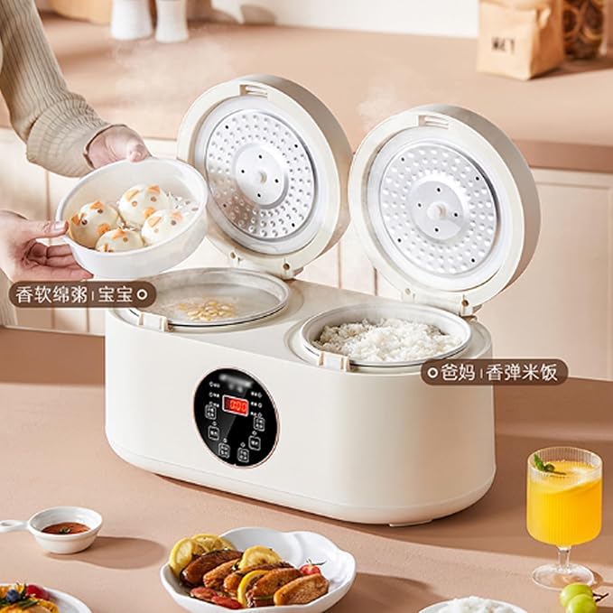 GRFIT Mini Rice Cooker Intelligent Double Gallbladder and Double Pot Multi Functional Simultaneous Cooking of Rice and Soup jinyi2016SHOP-1998