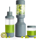 Beast Mighty 850 Plus | Premium Compact Personal Blender | Smoothies Shakes Dressings Sauces | Blends Ice and Frozen Fruit | New XL Vessel | Extra Vessels Lids and Straws | 850W (Mist)