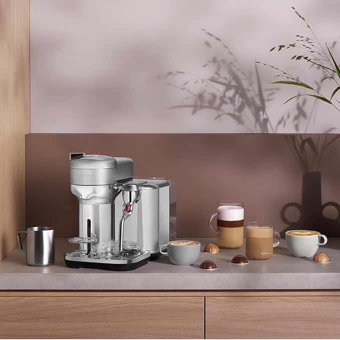 Nespresso Vertuo Creatista Coffee and Espresso Maker by Breville Brushed Stainless Steel Descaling Kit