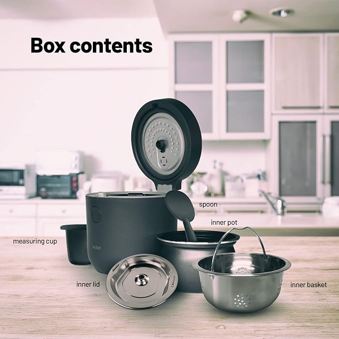 Low Sugar Rice Cooker 1500AT Rice Cooker with Low Suger Function Capacity 1.5 L Delayed Start Keep Warm Inner Container Dishwasher Safe Non-Stick Coating