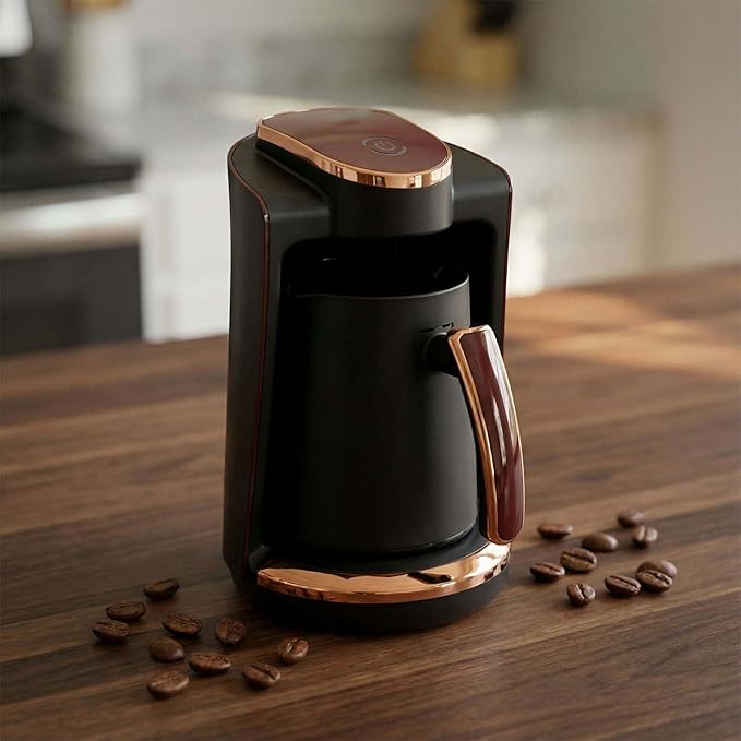 Coffee Maker 550W Electric Coffee Maker with Touch Function for Single Serve 250Ml(8.5Oz) Capacity for Coffee Ideal for Home Office Personal Use
