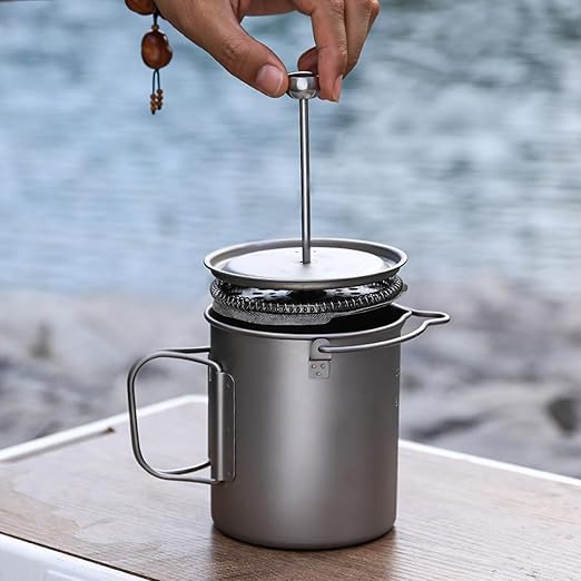 Portable French Coffee Maker - 30° Gooseneck Spout - Ideal Outdoor Enthusiasts &amp Home Brewing