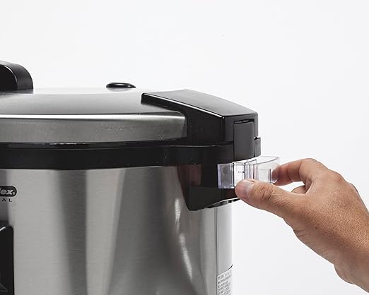 Proctor Silex Commercial 37540 Rice Cooker/Warmer 40 Cups Cooked Rice Capacity Nonstick Inner Pot Hinged Lid Stainless Steel Housing Conforms to NSF