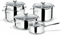 Lagostina Smart Set of Saucepans in Stainless Steel 9 Pieces)