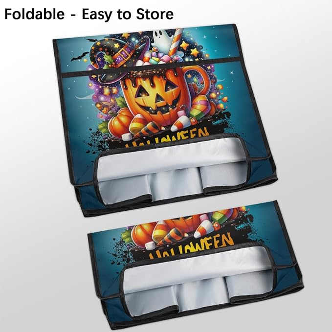 cfpolar Kitchen Aid Mixer Cover Compatible with 6-8 Quarts Halloween Spooky Pumpkin Candy Stand Mixer Cover Kitchen Aid Mixers Accessories Appliance Organizer Bag Dust Covers with Zipper Pocket