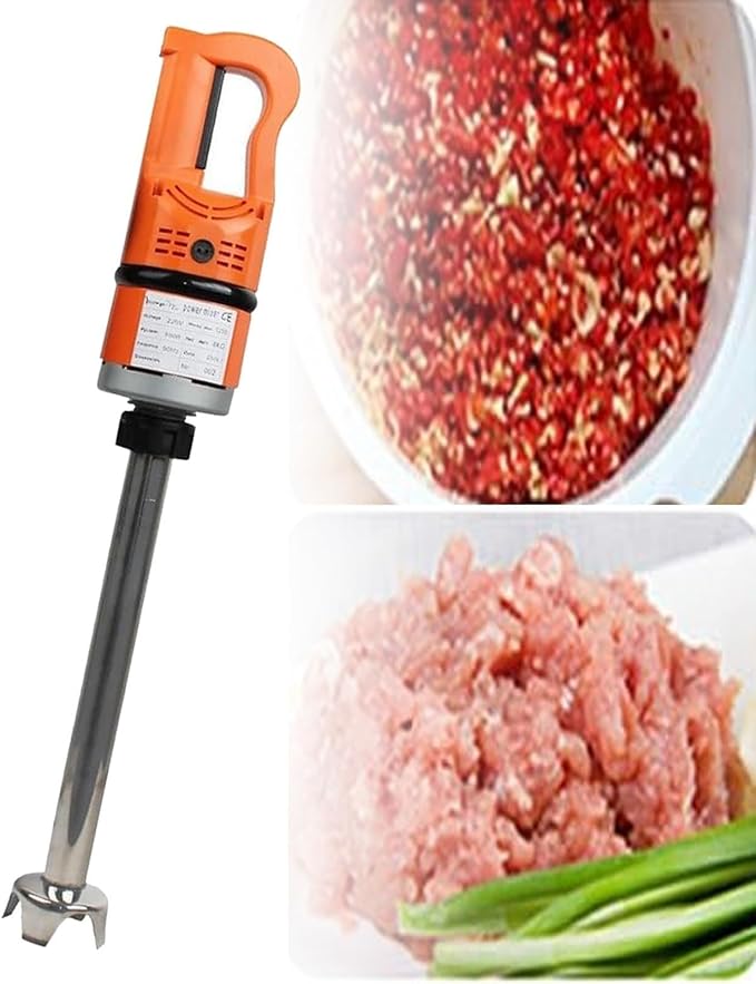 Brushless Motor High Speed Blender Commercial Handheld Immersion Blender 500W/750W/1000W 304 Stainless Steel Blender Stick(500W377mm)